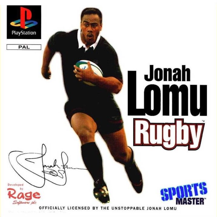 Jonah Lomu Rugby box art for Playstation